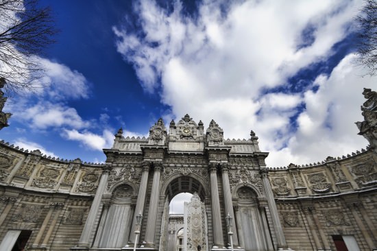 Entrance to Dolmabahce Palace in Istanbul