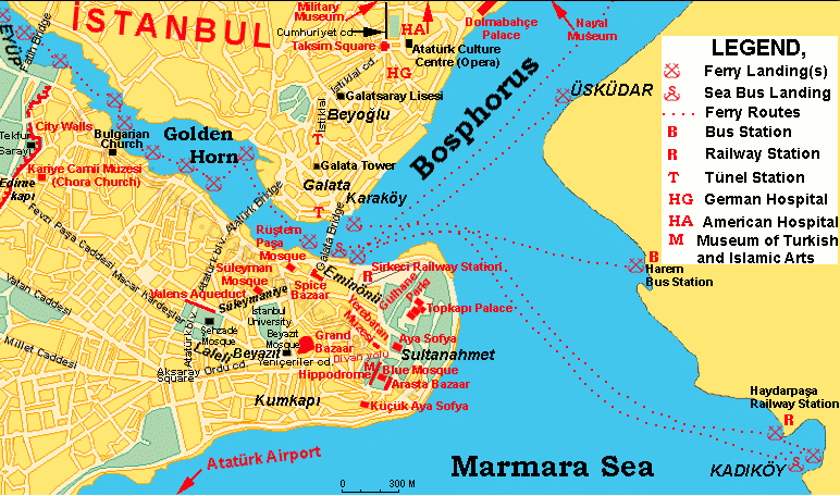 bosphorus strait map