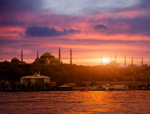 Sunset time in Istanbul